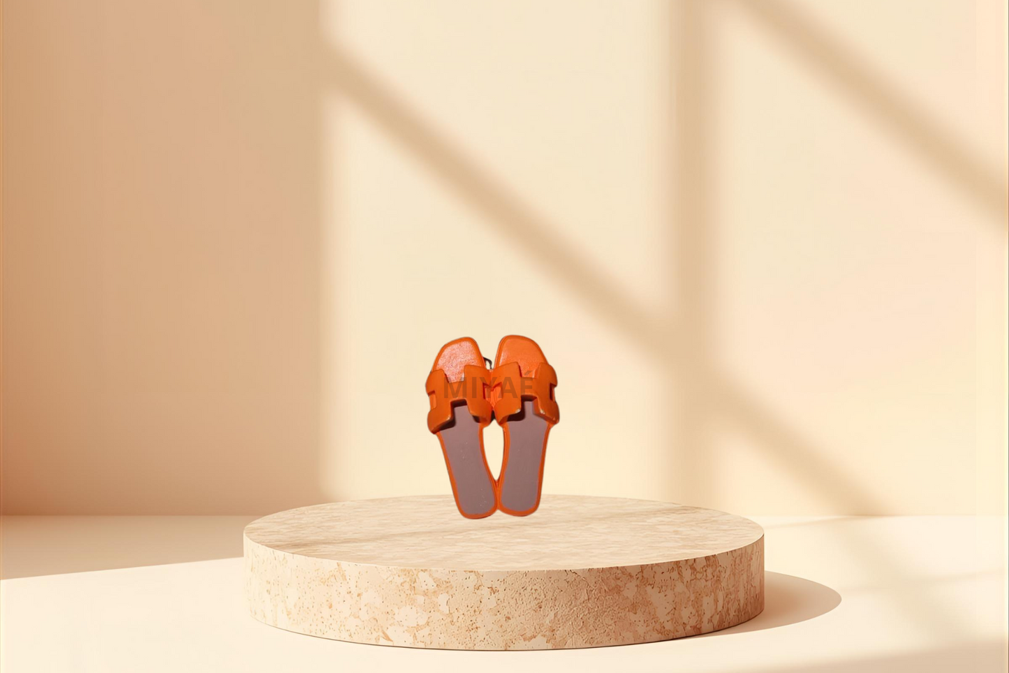 3 items | Orange birkin + White/Orange sandals